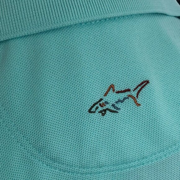 Greg Norman Play Dry Athletic Sleeveless Poly Golf Polo Shirt Green Sz M NWOT - Picture 9 of 10